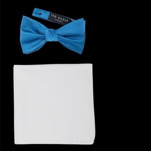 Ted Baker London Bow Tie & Pocket Square Box Set, NWT Open box